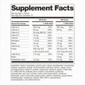 FDA Nutrition Supplement Facts Labeling Labels Multiple vitamins in packets Includes voluntary listing of vitamin D in IUs Royalty Free Stock Photo