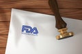 FDA Registered Facility stamp on white paper seal.