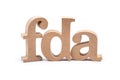 FDA Alphabet Isolated Food and Drug Administration