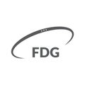FDG letter logo design on white background. Creative modern FDG letter logo design. Vector design Royalty Free Stock Photo