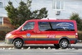 The FDNY fire family transport foundation van in Brooklyn