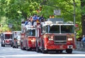 FDNY fire truck on Fifth Ave during the annual Steuben Day Parade