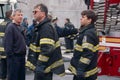 FDNY firefighters on duty, New York City, USA