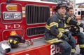 FDNY firefighters on duty, New York City, USA