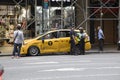 FDNY and NYPD arrive after taxi accident in NYC