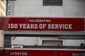 FDNY150 150 Years of Service. Firetruck in New York