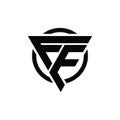FE EF Trianagle Circle Logo Design Concept for Corporate Company Identity