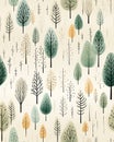 The Fear of the Forest: A Closeup of the Pattern of Trees in a H