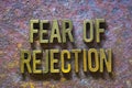 Fear of rejection Royalty Free Stock Photo
