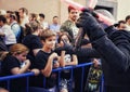 Fearing Darth Vader cosplayer at Fantasy fest Fuenlabrada