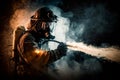 A fearless firefighter battles against a fierce blaze, risking everything to protect the lives and homes of others