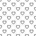 Fearless heart pattern seamless vector