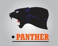 Fearless Panther. Roaring Panther. Panther head.