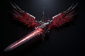 Fearsome Death angel sword. Generate Ai Royalty Free Stock Photo