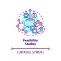 Feasibility studies concept icon Royalty Free Stock Photo