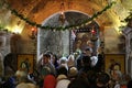 The Feast of the Annunciation in Nazareth in the Greek Orthodox Church of the Annunciation, also known as the Church of St. Gabrie