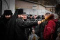 Feast of baptism in Svyatogorsk Lavra Royalty Free Stock Photo