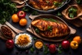 Feast of Flavors: Close-Up Food Photography of Veg and Non-Veg Delicacies