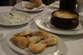 Feast with Greek cuisine