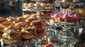 A feast for the senses with the aroma of freshly baked goods filling the room. The pastries are displayed on shiny