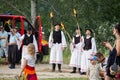 Feast of St. John in Slovakia. People kindle a big fire