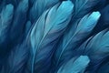 Feather blue background. Generate Ai