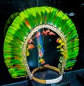 Feather crown of native american indians