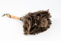 Feather duster against white background