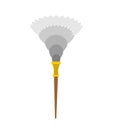 Feather duster isolated. Maid accessory. dust cleaning Royalty Free Stock Photo