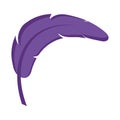 Feather exotic isolated icon Royalty Free Stock Photo