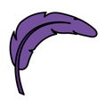 Feather exotic isolated icon Royalty Free Stock Photo