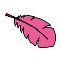 Feather exotic isolated icon Royalty Free Stock Photo