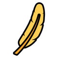 Feather exotic isolated icon Royalty Free Stock Photo