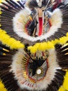 Feather Headdress and Bustle Worn at a Pow Wow Royalty Free Stock Photo