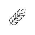 Feather icon vector design template Royalty Free Stock Photo