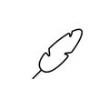 Feather icon vector design template Royalty Free Stock Photo
