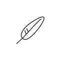 Feather icon vector design template Royalty Free Stock Photo