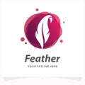 Feather Logo Design Template