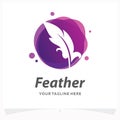 Feather Logo Design Template