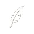 Feather pen icon. Feather icon. Vector of retro feather pen. Vector illustration Royalty Free Stock Photo