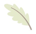 Feather pen writing flat icon Old stationery