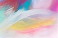 Feather rainbow patchwork background. Close-up Royalty Free Stock Photo