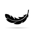 Feather vector icon Royalty Free Stock Photo