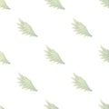 Feather wing pattern seamless vector Royalty Free Stock Photo