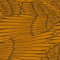 Feather wings seamless pattern in gold brown color