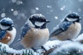 Feathered wonders Winter bird watchers enjoying serene nature and habitats