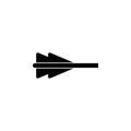 Feathering Arrow Flat Vector Icon