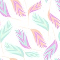 Feathers pattern seamless