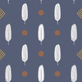 Feathers Seamless Pattern