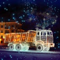 Feature Luminous Truck Royalty Free Stock Photo